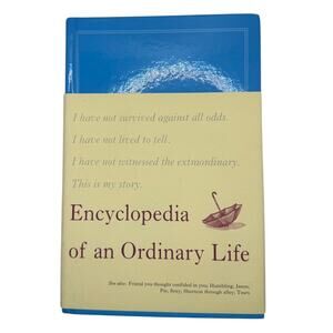 Encyclopedia of an Ordinary Life by Amy Krouse Rosenthal Hardcover Memoir
